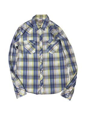 True Religion Y2K Plaid Pearl Snap Western Shirt